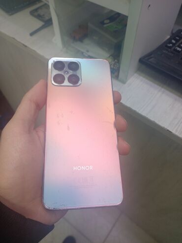 телефон fly 458 stratus 7: Honor X8, 128 ГБ, цвет - Белый, Отпечаток пальца, Две SIM карты, Face ID