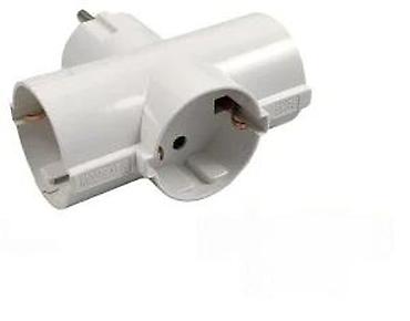 Priključnice: T-razvodnik (trostruki) za utičnicu – Schuko tip - Ulaz: muški Schuko — 5