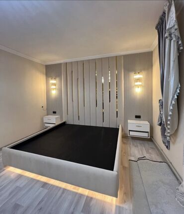 Спальные гарнитуры: Спальный гарнитур, Двуспальная кровать, цвет - Бежевый — 7