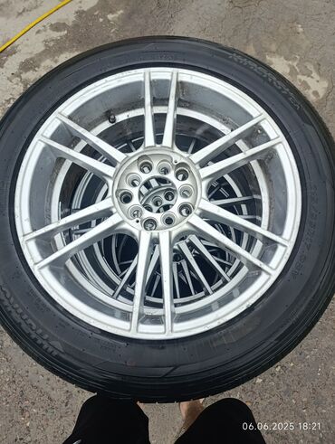 калпак мазда: Дөңгөлөктөр монтажда 215 / 55 / R 17, Жай, Колдонулган, Комплект, Жеңил унаалар, Куйма, тешиктери - 4