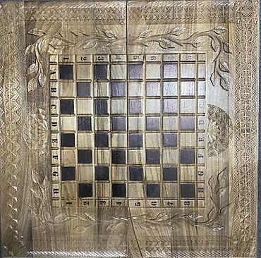 Шахматы: Шахматы НАРДЫ размеры 50/60/70 см Все в комплекте, Ручная работа — 14