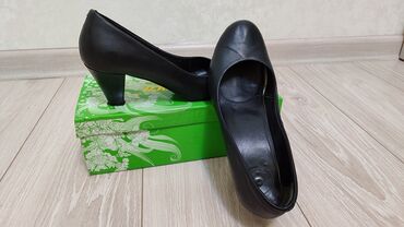 женские кожаные туфли размер 35: Туфли Anta, 39, түсү - Кара