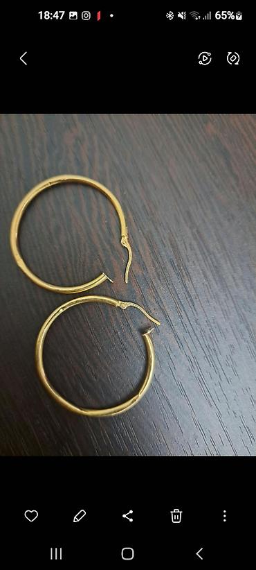 Aksesuarlar: Sırğa, Sarı qızıl, 750 Əyar — 1