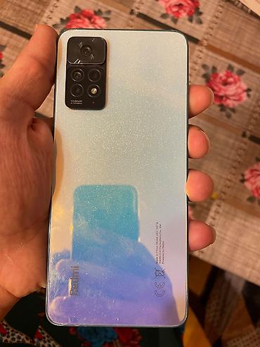 telefon honor: Redmi Note 11 Pro, 128 GB, rəng - Mavi, Barmaq izi, Face ID — 2