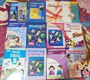 Kitablar, jurnallar, CD, DVD: Derslikler. Her biri 3 azndir yenidirler