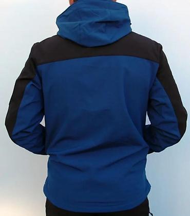Jakne za prelazni period: Muška softshell jakna sa kapuljačom – plavo/crna - Materijal — 2