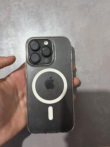 IPhone 16 Pro, Б/у, 128 ГБ, Black Titanium, Чехол, 89 %