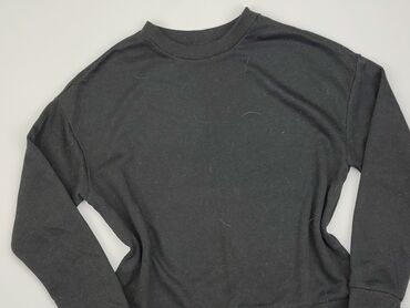 czarne bluzki z haftem angielskim: Sweatshirt, SinSay, 2XS (EU 32), condition - Good