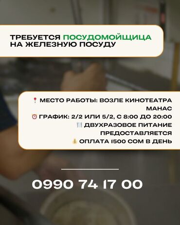робота грушик: Талап кылынат Идиш жуучу, Төлөм Күнүмдүк