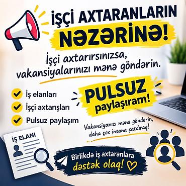 otel temizlik isi: Xidmət: Vakansiyaların PULSUZ paylaşımı – İşçi axtarırsınızsa — 1