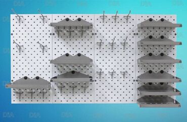 Стеллажи: Панель перфорированная, настенная, для магазина и склада