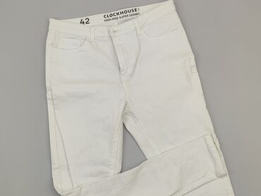 białe bluzki damskie allegro: Jeans, Clockhouse, XL (EU 42), condition - Good