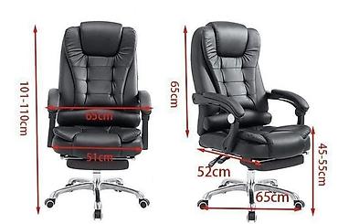 Офисные кресла: Офисное кресло, Новый, С колесиками, цвет - Черный, Самовывоз — 8