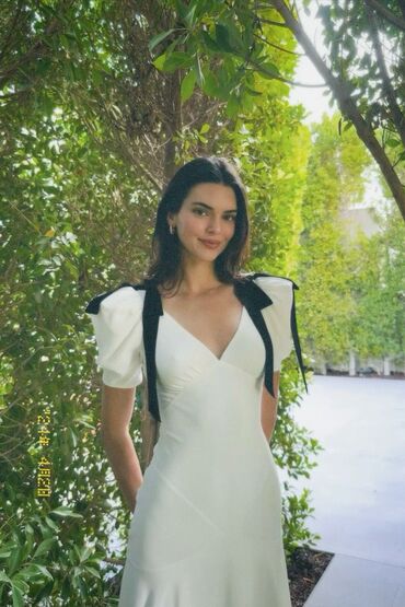 платья белый: Повседневное платье, Лето, Длинная модель, M (EU 38)