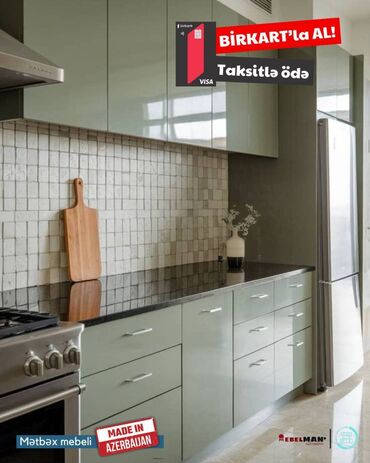 Sifarişlə mətbəx mebeli: Sifarişlə mətbəx dəsti, Özü çəkən petlələr, Sadə laminat, Kredit var, Pulsuz çatdırılma -da lalafo.az — 5 Sifarişlə mətbəx mebeli: Sifarişlə mətbəx dəsti, Özü çəkən petlələr, Sadə laminat, Kredit var, Pulsuz çatdırılma — 5