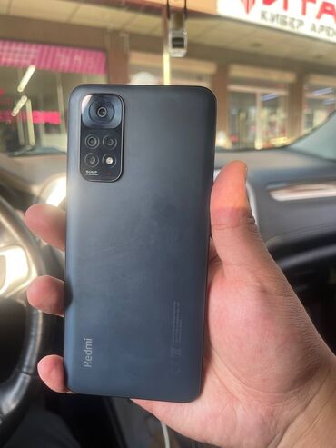 телефон 10000 сом: Redmi, Redmi Note 11, Колдонулган, 128 ГБ, түсү - Кара, 2 SIM