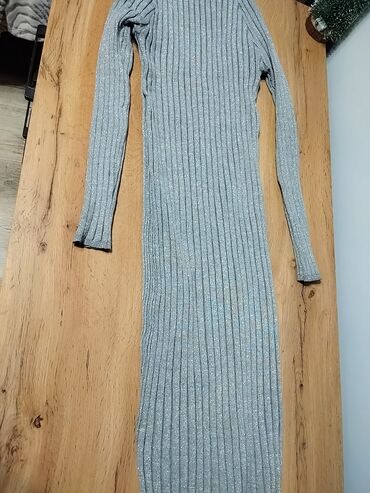 Повседневные платья: Повседневное платье, Длинная модель, Трикотаж, S — 3