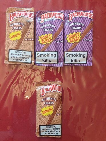 Siqaret (siqar Backwoods) Heresinde 5 eded sigar var, duty freeden
