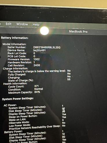 macos: MacBook Pro 13" M2 2022 — 8/256 GB Характеристики: Apple M2 8 GB — 6