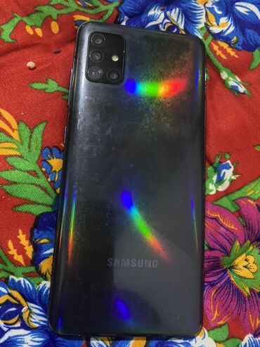 клавиши для ноутбука: Samsung Galaxy A51, түсү - Кара