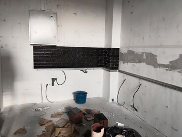 Kafel və metlax: Qranit effektli böyük format döşəmə plitələri – tünd boz - Material — 18