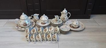 tibet cay: Çay dəsti, rəng - Ağ, Farfor — 1