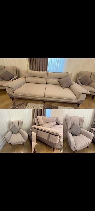 mopedler kreditle: İşlənmiş, Divan, 2 kreslo — 1