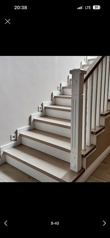 Деревянные лестницы: Деревянная лестница Для дома, Бесплатная доставка, Вид дерева: Лиственница, Форма лестницы: Прямая, Стиль: Лофт — 23