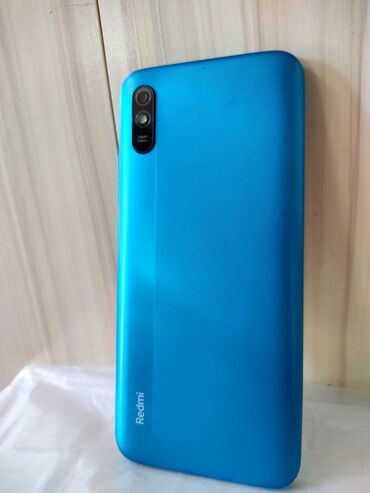 телефон визитка: Xiaomi, Redmi 9A, Б/у, 32 ГБ, цвет - Голубой, 2 SIM