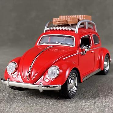 Avtomobil modelləri: Qırmızı klassik “Beetle” miniatür model avtomobil - Kolleksiya və — 3