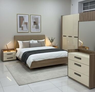 кровать купить баку: Двуспальная кровать, Шкаф, Трюмо, 2 тумбы, Новый