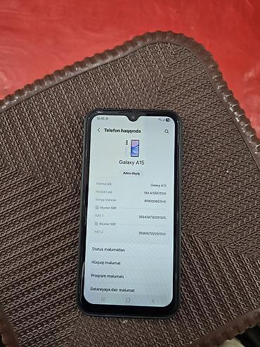 samsung a52 case: Samsung Galaxy A15, 128 GB, rəng - Mavi, İki sim kartlı — 1