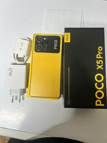 Poco: Poco X5 Pro 5G, Б/у, цвет - Желтый, 1 SIM, 2 SIM