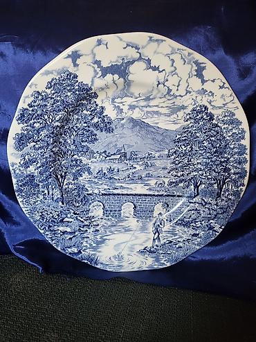 Kuhinjski setovi: Tanjiri Bridge Scenes engleski iz 70ih.god. Engleski tanjiri — 8