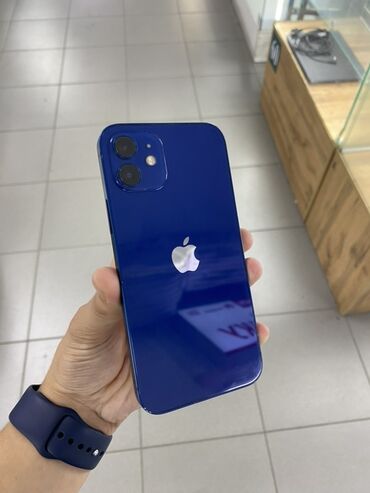 айфон 6 на запчасти: IPhone 12, Колдонулган, 64 ГБ, Көк, Коргоочу айнек, 84 %