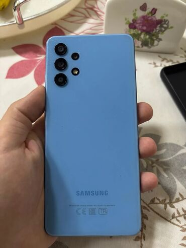 телефон fly fs522 cirrus 14: Samsung Galaxy A32, цвет - Синий, Две SIM карты