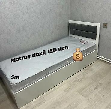 bir nəfərlik yataq: Çarpayı rəng seçimi var matras 🎁 — 1