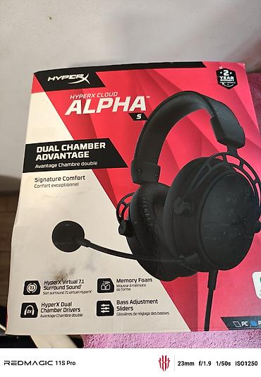 хайпер х наушники: Проводные гарнитуры, HyperX, Б/у, цвет - Черный — 1