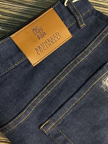 brunello: Джинсы Brunello Cucinelli, темно-синий деним - Фирменные джинсы из — 4