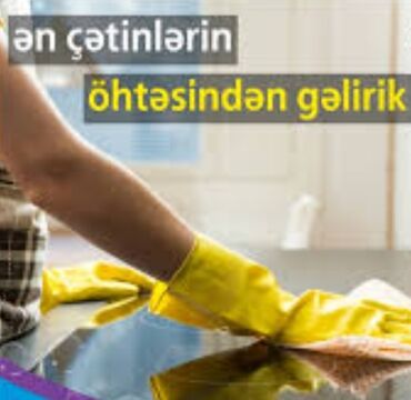 temizlikci is elanlari: Salam.Gundelik ev,ofis,obyekt təmizlik işine gedirem təmizlik elimnen