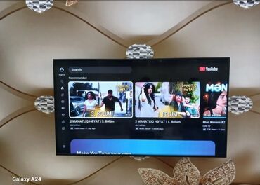 Soyuducular: 140 ekrandlSmart TV – 4K, geniş ekran, nazik çərçivə və V-şəkilli