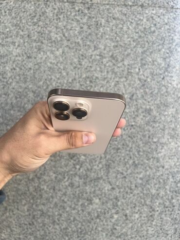 чехол на х: IPhone 16 Pro Max, 256 ГБ, Desert Titanium, Коргоочу айнек, Каптама, Кабель, 92 %