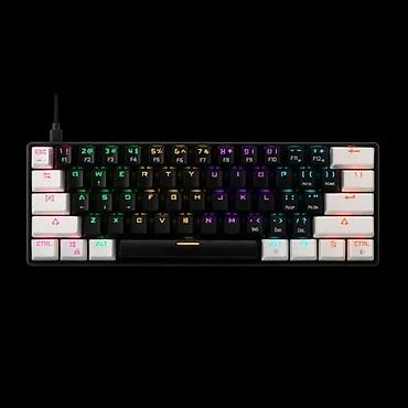 testo 575: Mehanička gaming tastatura – 60% kompaktni raspored, RGB pozadinsko — 3