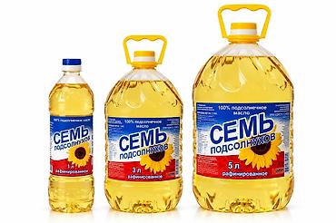 овощной: Подсолнечное масло «Семь Подсолнухов» - 100% подсолнечное — 1