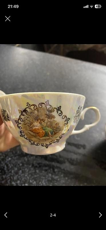 abedni servisler: Çay dəsti, rəng - Ağ, Farfor — 4