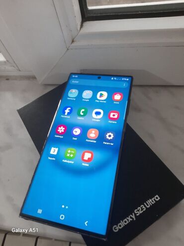 samsung 56: Samsung Galaxy S23 Ultra, 256 GB, rəng - Yaşıl, Zəmanət, Düyməli, Barmaq izi