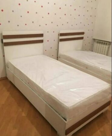 Кровати: Новый, Односпальная кровать, С подъемным механизмом, С матрасом, С выдвижными ящиками, Азербайджан