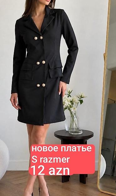 Qara rəngli, jaket üslublu qadın donu. - Ölçü: S - Qiymət: 12 AZN lalafo.az -da Qara rəngli, jaket üslublu qadın donu. - Ölçü: S - Qiymət: 12 AZN