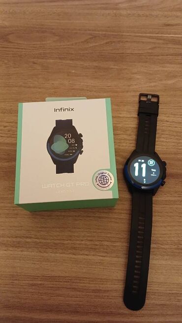 silikon qablar: Yeni, Smart saat, Infinix, Sensor ekran, rəng - Qara