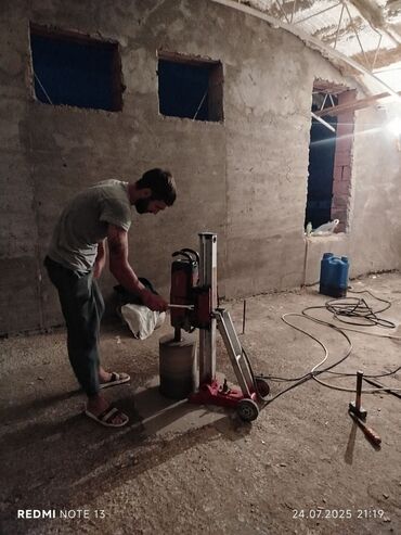 Beton işləri: Beton kəsmə beton deşmə xidməti Karot - HILTI DD 200 / 350 ilə 25 ° — 2